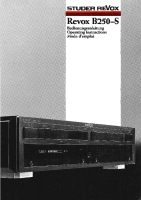 Revox B-250-S-Owners-Manual 